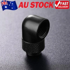 G1/4 Thread 90 Degree Fitting Adapter Rotary Water Cooled Connector(Black) - Photo 1/8