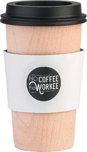 Legami Wooden Pen Holder American Coffee Mug No Workee High Quality Lovely Gift - Foto 1 di 2