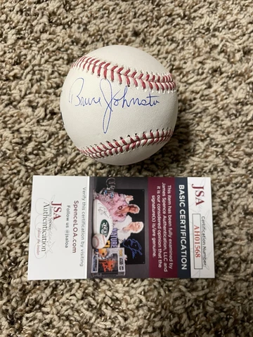 BRUCE JOHNSTON SIGNED AUTOGRAPHED BEACH BOYS ROMLB BASEBALL LEGEND JSA COA Cover