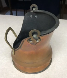 Vintage Ethan Allen Kupfer Kohle & Asche Schaufel Eimer Kamin Made in Israel - Bild 1 von 15