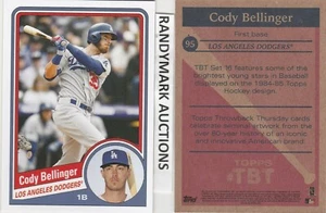 Cody Bellinger LOS ANGELES DODGERS TOPPS 2019 THROWBACK 84-85 HOCKEY TBT 95 583 - Picture 1 of 3
