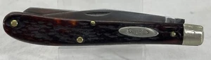 RARE VINTAGE CASE XX BONE SLIMLINE TRAPPER KNIFE 62048 1940-64 - READ - Picture 1 of 16