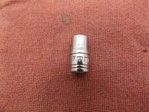 7mm SK Hand Tools 1/4" Drive, 12 Point, Shallow Metric Chrome Socket, 43706 - Bild 1 von 4