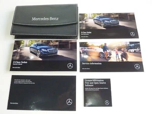 ORIGINAL 2018 MERCEDES BENZ E-CLASS COUPE OWNERS MANUAL BOOKS & CD +LEATHER CASE - Bild 1 von 1