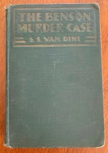 THE BENSON MURDER CASE S.S. Van Dine 1926 1st Edition Charles Schribner's Sons - Picture 1 of 5