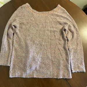 Hinge Womens Sweater Medium Multi Color Knit Pullover Round neck - Picture 1 of 4