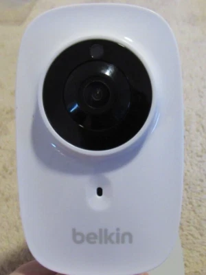 BELKIN F7D7602V2 NetCam HD WiFi Camera Color White with 10 ft Power Adapter Cord - Image 1 of 4
