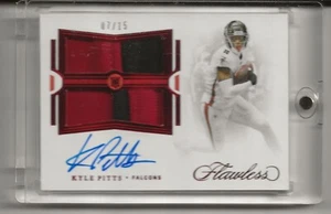2021 Flawless RC Quad Patch Auto Kyle Pitts # 07/15 SSP !! - Picture 1 of 1