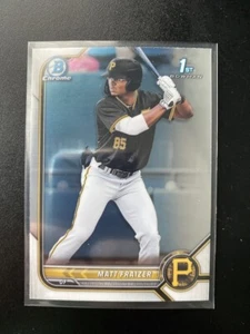 Bowman Chrome Prospects 2022 #BCP91 Matt Fraizer Pirates - Foto 1 di 2