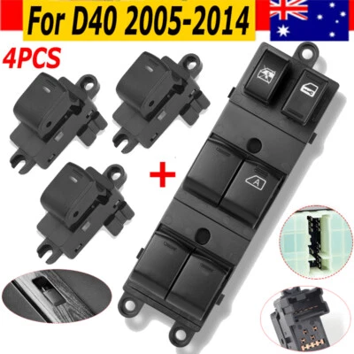 Set of Power Master Window Switch +3 Single For Nissan Navara D40 2005-2014 AU - image 1 of 4