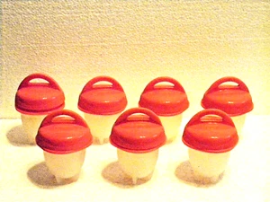 Egglettes Silicona Huevo Cocinas Tazas, Pack de 7 Lite Uso Buen Estado SIN CÁSCARA - Imagen 1 de 4