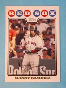 2008 Topps Boston Red Sox Team Set Card Manny Ramirez #BOS3 - Imagen 1 de 2
