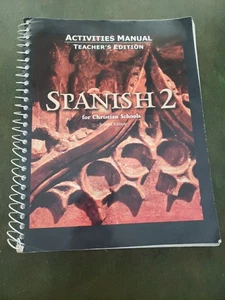 BJU Spanish 2 Teacher's Activity Manual 2nd Edition, Used - Picture 1 of 3