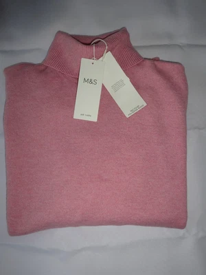 BNWT - M&S MARKS & SPENCER ROSE PINK AIR YARN JUMPER SIZE M UK SIZE 12-14 - Image 1 of 4
