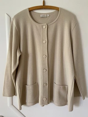 Canda  Strickjacke Jacke Cardigan für Damen Größe: XL in Beige - Bild 1 von 3