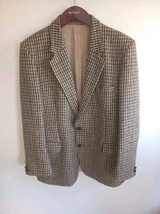 Christian Dior Monsieur Harris Tweed Blazer Wool Size 44 Large. Vintage - Picture 1 of 10