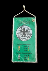 Germany NT flag signed by legend Lothar Matthäus – rare football memorabilia - Bild 1 von 2