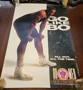 Póster vintage de Bo Jackson 1990 Go Like Bo. Bo Med 36x24 Excelente Estado Deportes  - Imagen 1 de 9