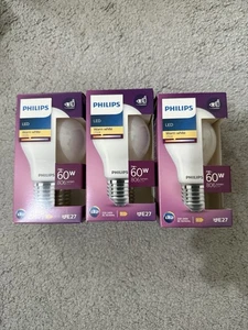 3x Philips LED Premium Frosted Globe Light Bulb E27 🚚 Fast Ship - Picture 1 of 5