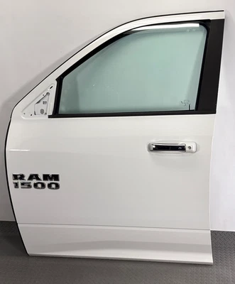 ✅ 09-24 RAM 1500-3500 OEM PUERTA COMPLETA PLACA CARCASA DELANTERA IZQUIERDA Blanco PW7 DRIVER Foto 1 de 4