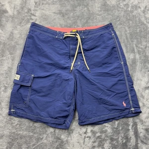 Pantalones Cortos de Natación Polo Ralph Lauren Para Hombres Medianos Nylon Cordón Bolsillo Surf Playa - Imagen 1 de 13