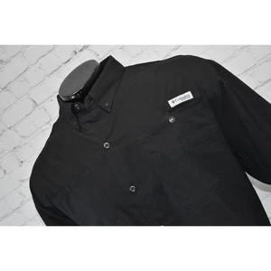 Columbia PFG Performance Fishing Gear Shirt Mens XL Black Polyester Vented - Picture 1 of 7