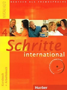 Hueber SCHRITTE INTERNATIONAL 4 Kursbuch + Arbeitsbuch Niveau A2/2 mit CD @NEW@ - Bild 1 von 2