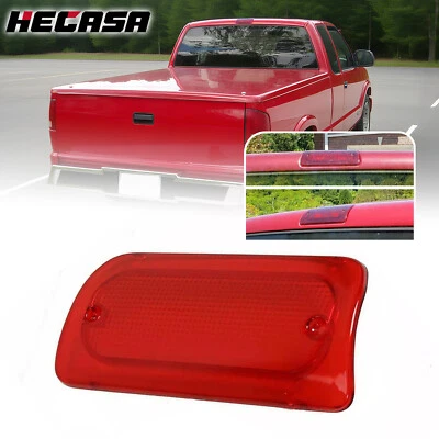Lente de tercera luz de freno roja alta para Chvey S10 GMC Sonoma 94-04 cabina regular o doble Foto 1 de 4