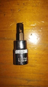 3/8" drive T45 Torque Torx bit socket Chrome CrV-MO Solid without hole - Picture 1 of 1