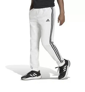 Pantalones Adidas Essentials French Terry Puño Cónico 3 Rayas Talla XL BLANCO GK8831 - Imagen 1 de 10