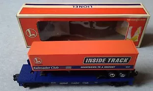 Lionel 1997 calibre O Railroader Club vagón plano con remolque #6-19437 ~ TSL - Imagen 1 de 1