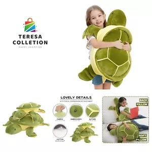 28" Soft Plush Sea Turtle Stuffed Animals Plush Pillow Toys, Large Turtles Pl... - Picture 1 of 8
