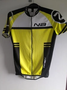 Nalini cycling black/yellow bib short sleeve jersey - size XL - Picture 1 of 2