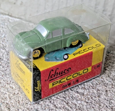 Modelo Diecast Original Verde Schuco Piccolo DKW 3=6 1:90 Metal en Caja Sin Abrir Foto 1 de 4