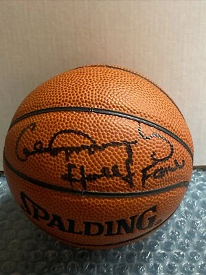 Houston Rockets Calvin Murphy Signed Mini Basketball Autographed NBA HOF 1993 - Image 1 of 4
