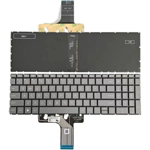US Backlit Keyboard for HP 250 G10,255 G10 Notebook TPN-Q286 TPN-Q287 Gray - Picture 1 of 1