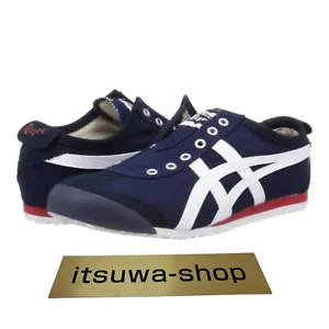 Onitsuka Tiger Mexico 66 Slip-On 1183A360 401 Navy Off White Unisex Brand New - Picture 1 of 7