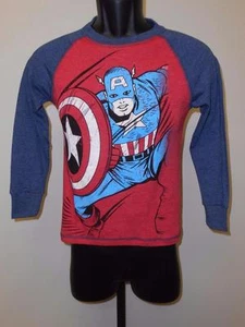 NEW Marvel Captain America Youth Sizes S-M-L-2XL 6/7-8-10/12-18 Shirt - Picture 1 of 6
