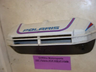 Polaris XCR xc XLT 600 1997 triple cuña parachoques delantero cubierta nariz cono blanco Foto 1 de 4