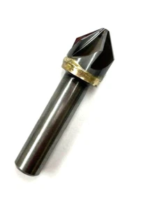 3/4" 82 DEGREE CARBIDE COUNTERSINK 6 FLUTE 1/2" SHANK HTC 36127 USA - Picture 1 of 5
