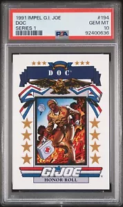 1991 Impel G.I. Joe Series 1 #194 Doc PSA 10 Gem Mint - Picture 1 of 1
