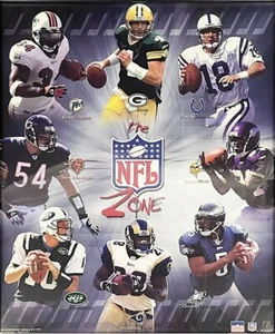 -Sealed- 2003 -PEYTON MANNING/BRETT FAVRE- STARLINE 1140 NFL Football Poster - Picture 1 of 2