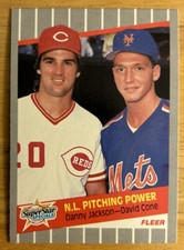 1989 Fleer Superstar Specials NL Pitching Power Danny Jackson David Cone #636 NM