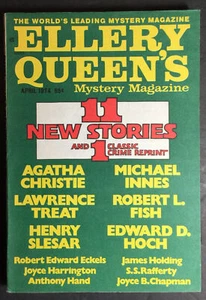 Ellery Queen's Mystery Magazine April 1974 Christie Innes Treat Fish Slesar Hoch - Picture 1 of 4