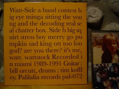 WATT Recorded In Miami 1989-1991 LP/Bill Orcutt/Harry Pussy/James Blood Ulmer - Image 1 of 2