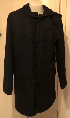 Rusty Hooded Black Duffle Jacket Size L Brand New with Tags - image 1 of 4