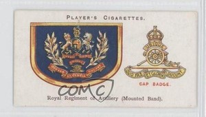 1924 Player's Drum Banners & Cap Badges Tobacco Royal Regiment of Artillery 0a1