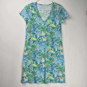 Vestido Lilly Pulitzer Etta Frond Tropical Cuello en V Talla XS - Imagen 1 de 7