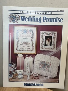 Calico Collection DIMENSIONS Wedding Promise Pattern #198 Lynn Parker 1991 - Picture 1 of 8