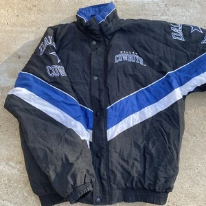 Vintage Dallas Cowboys Starter Pro Line Jacket Size XL Quilted Lined - Picture 1 of 24